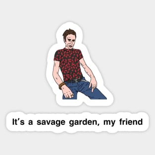 Peep Show Savage Garden Sticker